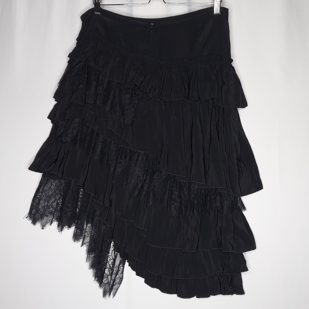 Zara Black Asymmetrical Skirt - Picture 2 of 8